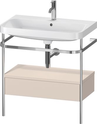 Duravit Set C-bonded Duravit Happy D.2 Plus Con Consola Met&aacute;lica Y Caj&oacute;n