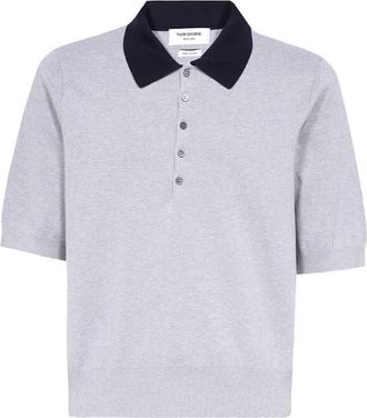 Thom Browne Knitted Cotton Polo Shirt