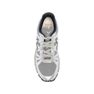 Veja Womens Sneakers Grey Silver Leather Grey-Silver Outer: Calf Trainers Grey/silver