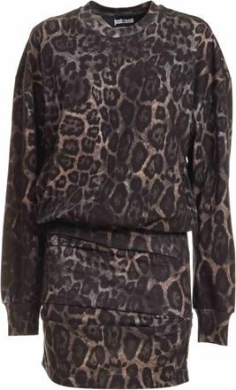 Roberto Cavalli Korte Jurk - Dames - Jurken - Bruin - Maat: L