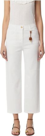 Elisabetta Franchi Dames, Jeans, Wit, Maat: W32 Denim