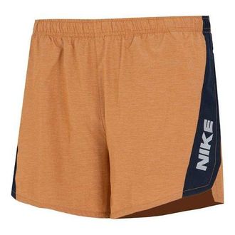 Nike Mens Nike Logo Alphabet Printing Elastic Waistband Straight Shorts Yellow DM4802-241