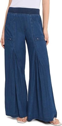 Xcvi Jerona Wide Leg Womens Clothing Sluice Wash : LG (Womens 12-14), Cotton/Linen