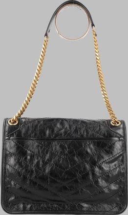 Saint Laurent Womens Shoulder Bag Niki Black Leather Calf Skin