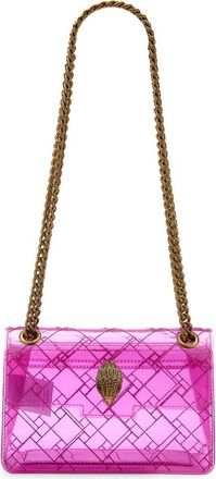 Kurt Geiger Mini Kensington Vinyl Convertible Clear Crossbody Bag in Bright Pink at Nordstrom