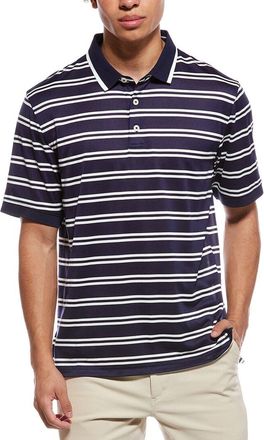 Ashworth Mesh Double Stripe Polo Shirt