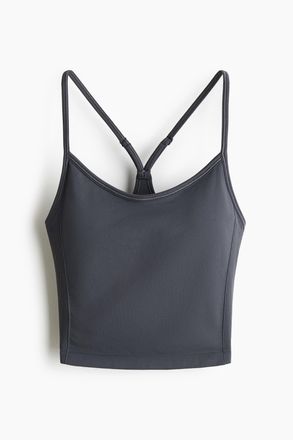 H&M Seamless Sporttop mit DryMove - Grau