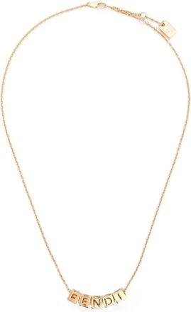 Fendi Logo-dice Pendant Necklace