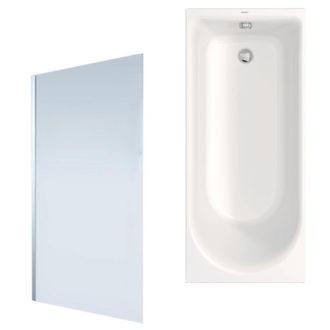 Duravit Ba&ntilde;era Derecha Duravit D-neo 1700x700mm + Mampara De Ba&ntilde;era Izquierda Aurys Mist 1 Cromo