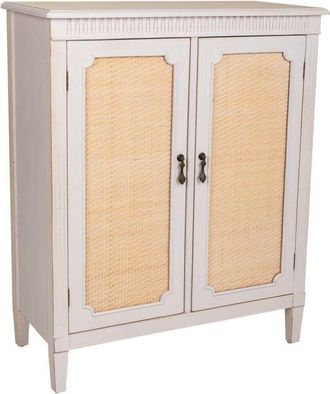 Wanderlust Deco Recibidor De Madera Blanco 78x36x95
