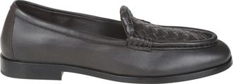 Bottega Veneta Silenzio Loafer - Dames - Loafers - Bruin - 36 1/2 EU - Leer - Schoenen