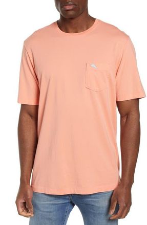 Tommy Bahama New Bali Sky Original Fit Crewneck Pocket T-Shirt in Passion Peach at Nordstrom, Size Xx-Large