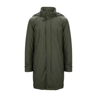 Fay Heren Ritsjas met Drukknoop en Haak - Heren - Parka Jassen - Groen - XL - Leer - Jassen