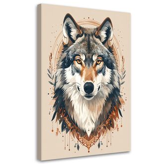 Feeby Impresi&oacute;n De Imagen, Retrato De Lobo Animales Del Bosque Naturaleza, 70x100