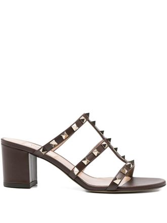 Valentino Garavani Rockstud Leather Sandals-Donna
