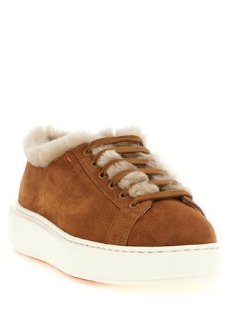 Santoni Cleanmount Sneaker - Cognac