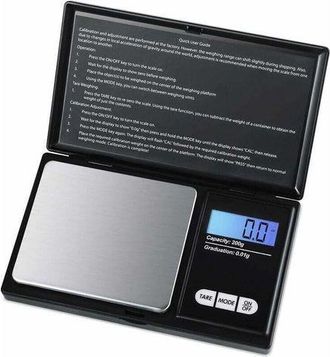 OEM Balanza De Precisi&oacute;n De 200 G/0,01 G. Balanza Peque&ntilde;a De Alta Precisi&oacute;n Con Pantalla Lcd Retroiluminada Y Funci&oacute;n De Tara (negra)
