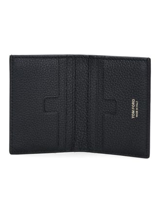Tom Ford Mens Wallets Black Calf Leather