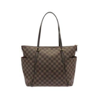 Louis Vuitton Pre-owned Totally Damier Tote Bag - Dames - Pre-owned - Bruin - Maat: ONE Size Zijde