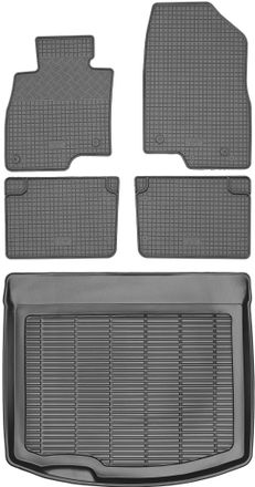 OEM Juego De Alfombrillas De Goma Para Coche Y Maletero Para Mazda 3 Iii Hatchback (2013-2019)