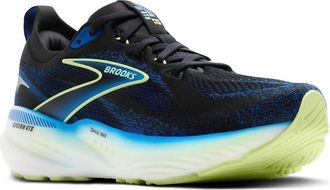 Brooks Mens Glycerin Gts22 Running Shoes In Black/cobalt/neo Yellow