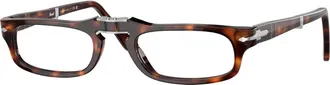Persol Stylish Eyeglasses in Color 24 - male - Persol - Glasses - Brown - 51 MM - Accessories