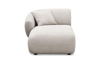 Castlery Auburn Left Chaise Customized, Cream Performance Fleece, Spill Resistant, Modular Sofa by Castlery