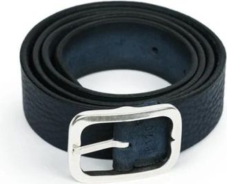 Orciani Omkeerbare Su&egrave;de Riem - Heren - Riemen - Blauw - 85 CM - Su&egrave;de - Accessoires
