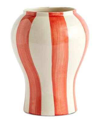 HAY Vaso Sobremesa a righe (19cm) - Rosso