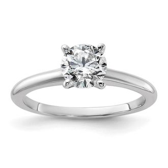 Diamond2Deal 14k Gold Lab Grown Diamond Engagement Ring 1Ct Clarity- VS Color- G-H