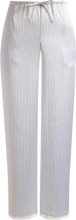 SKIMS Woven Shine Lace Pants in Silver Triple Pinstripe at Nordstrom, Size X-Small