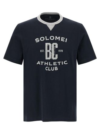 Brunello Cucinelli Mens Printed T-Shirt