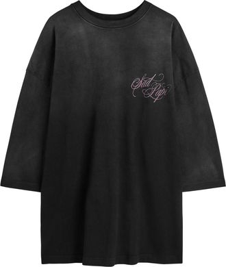 Willy Chavarria Sad Papi Buffalo Printed Cotton T-shirt - Black - L