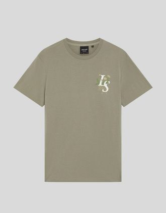 Lyle & Scott Lyle And Scott Mens Botanical Graphic T-Shirt - Size: 42
