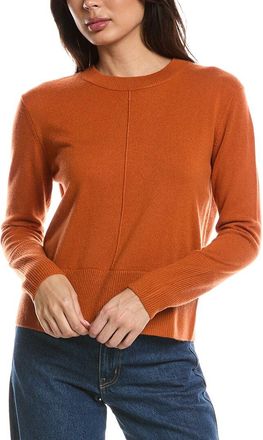 Fort&eacute; Cashmere Exposed Seam Crewneck 100% Cashmere Sweater