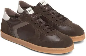 Nero Giardini LOW TOP RETRO SNEAKER in Chocolate at Nordstrom, Size 45