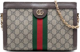 Gucci Pre-owned Gucci Small GG Supreme Web Ophidia Chain Crossbody Ladies 503877 213317