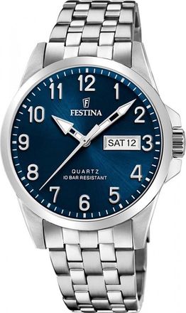 Festina F20357-C Mens Classic Watch - Silver - One Size