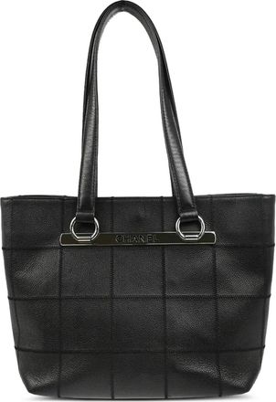 Chanel Borsa tote Choco Bar trapuntata 2006 - Nero