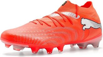 Puma Future 9 Pro Firm, Artificial Ground Soccer Cleats Mens Soccer Shoes Glowing Red/White/Black/Silver : 11.5 D - Medium, Textile