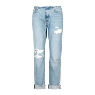 Levi's Dames, Jeans, Blauw, Maat: W28 L30 Katoen