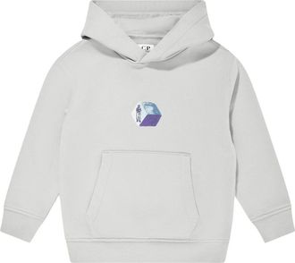 C.P. Company C.P. Company, Kids Sweatshirts, male, Gray, 8 Y, Logo Hoodie