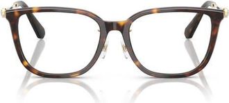 Swarovski 54mm Pillow Optical Glasses in Havana at Nordstrom