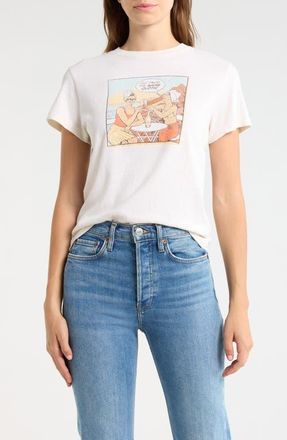 Re/Done Classic Same Cloth Graphic T-Shirt in Vintage White at Nordstrom, Size X-Small