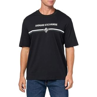 A|X Armani Exchange Hombre, Camisetas, Azul, Talla: M