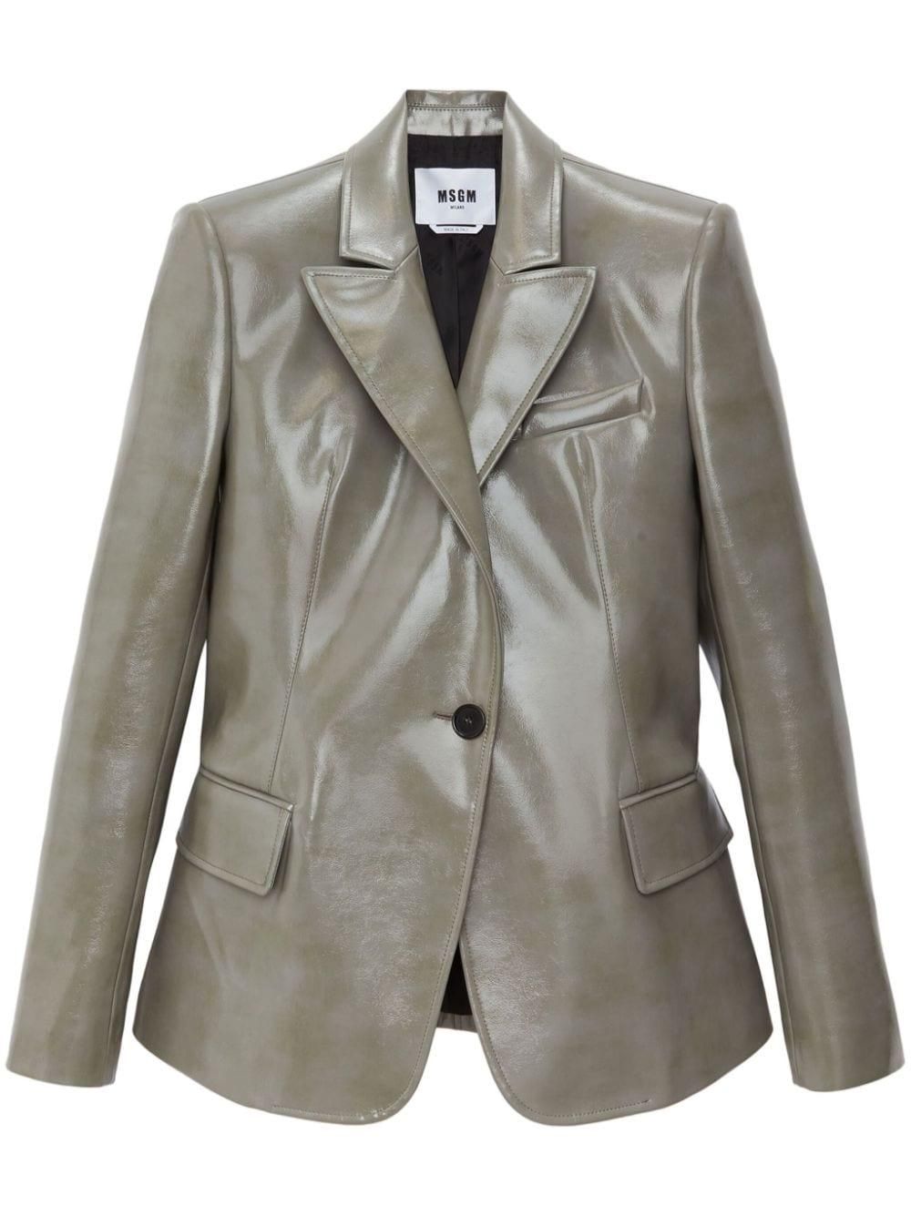 Women's Msgm Leather Blazers - up to −53% | Stylight