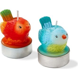 Tag Easter Spring Bright Bird Shaped Tealight Candle Set of 2 in Multicolored at Nordstrom