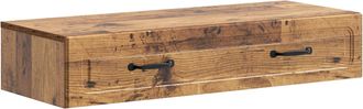 vidaXL Mesa Lateral Montada En La Pared Madera Envejecida Vidaxl