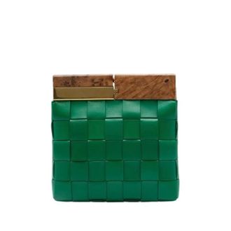 Bottega Veneta Pre-owned Snap Clutch - - Pre-owned - Donna - Verde - ONE SIZE