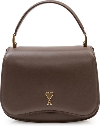 Ami Top Handle Paris Tas - Dames - Handtassen - Bruin - ONE Size - Leer - Tassen